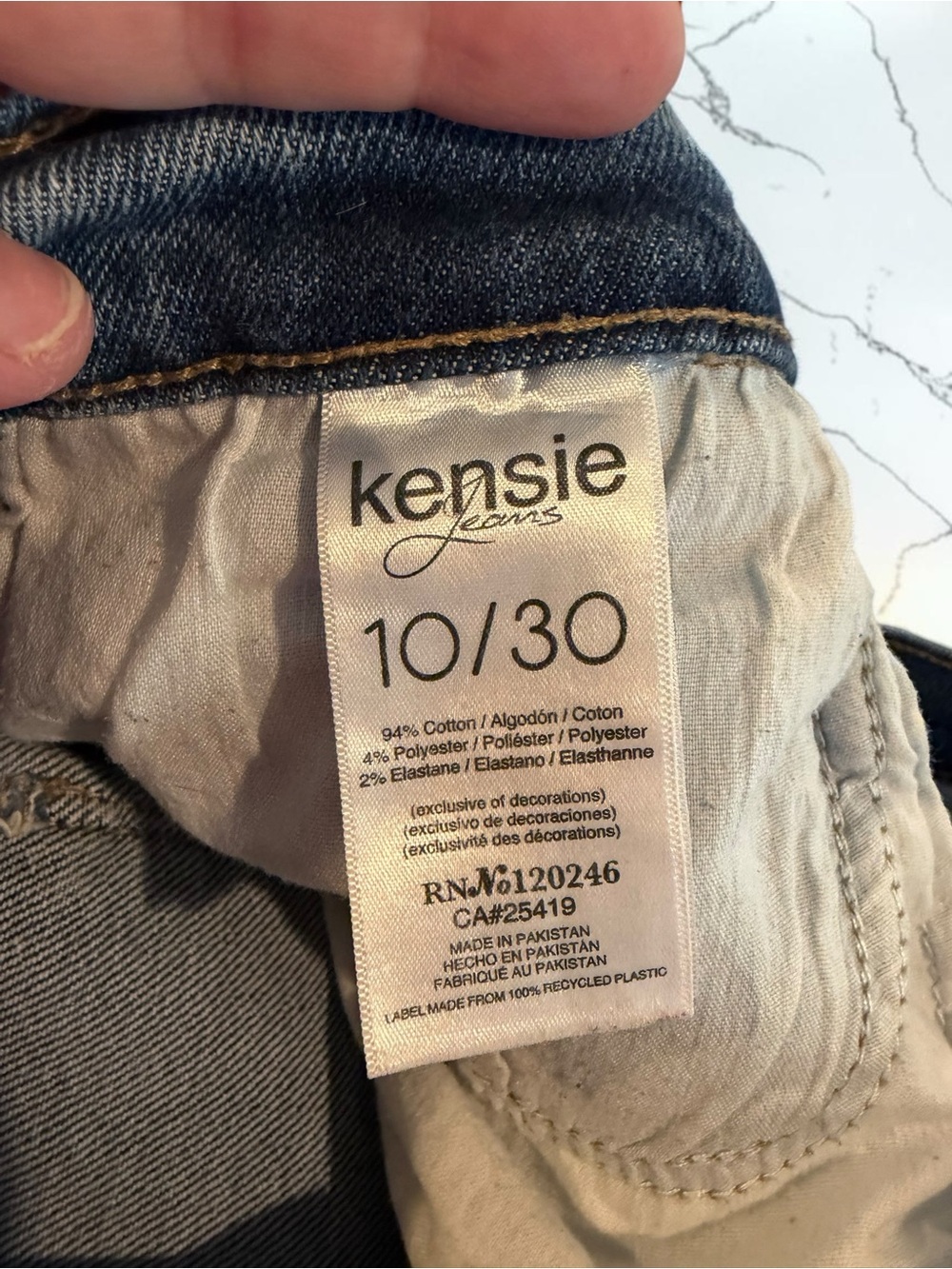 Kensie Women's Grey Distressed Boyfriend Jeans - Picture 2 of 10